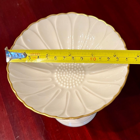 Lenox Sunflower Compote Candy Dish Charleston Collection 1980s Porcelain - Picture 11 of 12